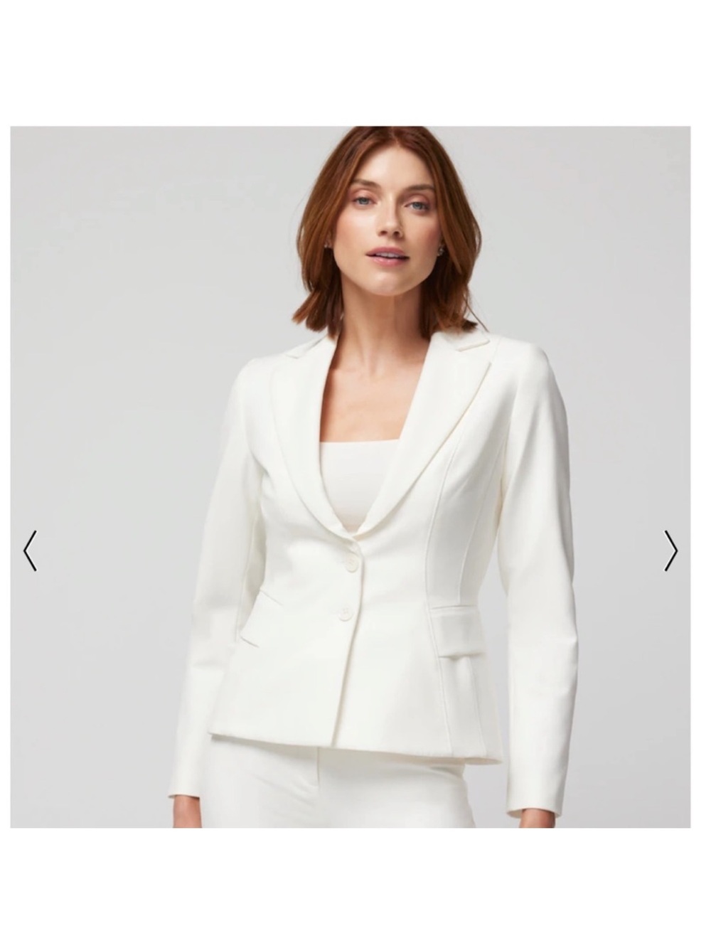 White House black market Signature Tailored Blazer - Classic Ecru Sz 18